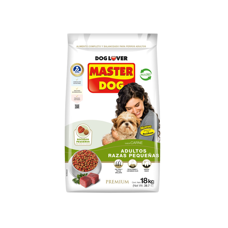 MASTER DOG RAZAS PEQUEÑAS ADULTO 18 KG