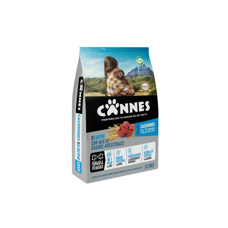 CANNES CACHORRO CARNE Y CEREALES 18 KG