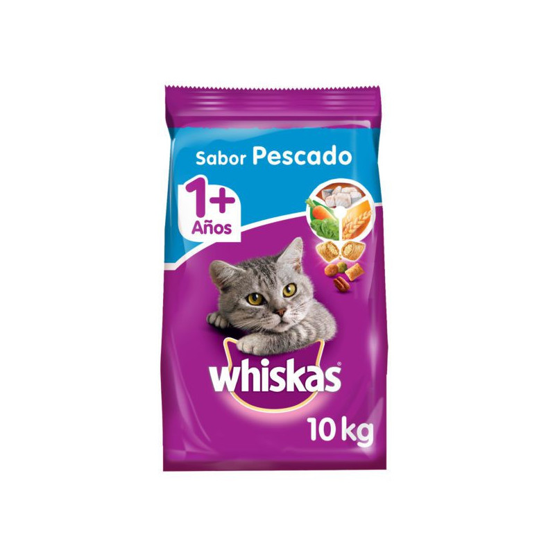 WHISKAS ADULTO PESCADO 10 KG