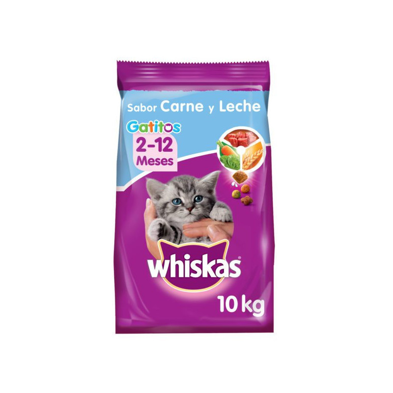 WHISKAS GATITO CARNE 10 KG