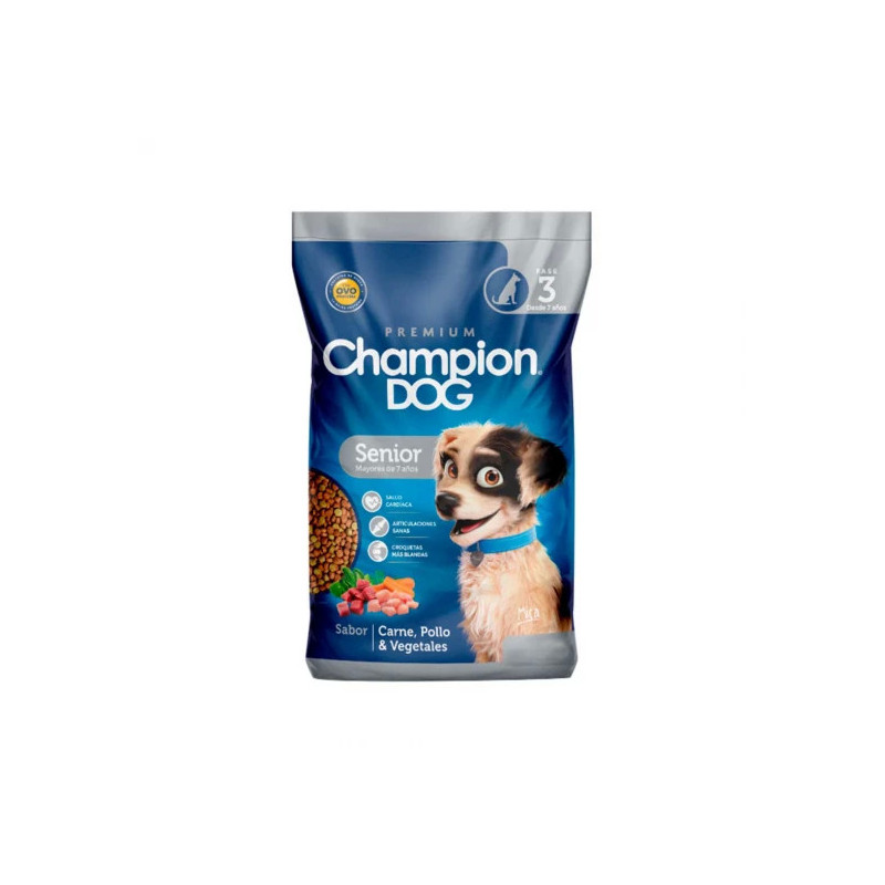 CHAMPION DOG SENIOR CARNE POLLO Y VEGETALES 18 KG